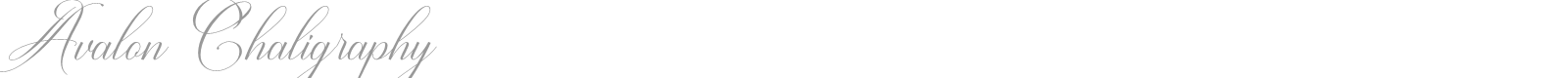 Avalon Chaligraphy font preview